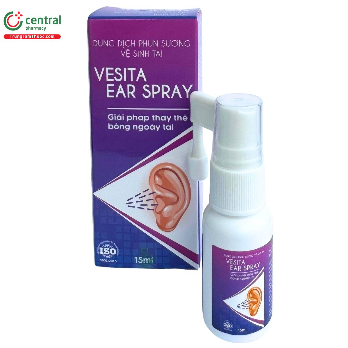 dung dich phun suong ve sinh tai vesita ear spray 1 E1043 dung dich phun suong ve sinh tai vesita ear spray 1 E1043