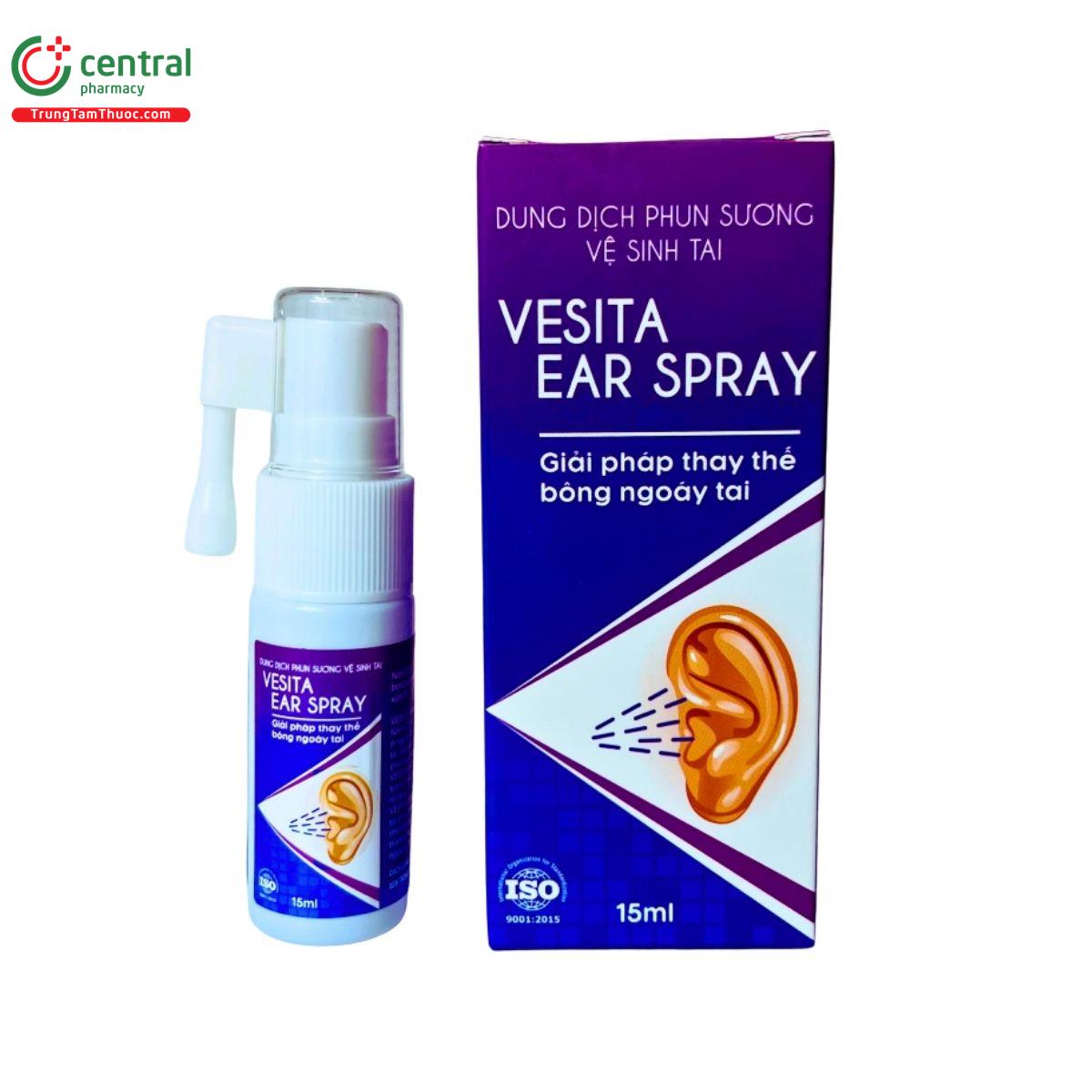 dung dich phun suong ve sinh tai vesita ear spray 2 L4582 dung dich phun suong ve sinh tai vesita ear spray 2 L4582