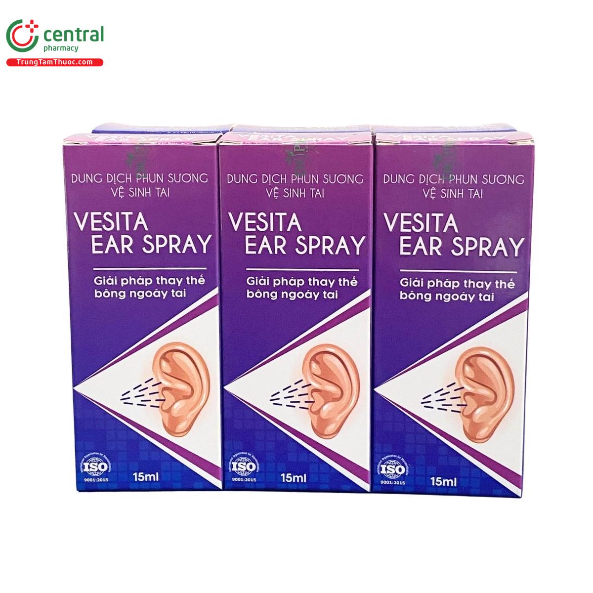 dung dich phun suong ve sinh tai vesita ear spray 3 M5560 dung dich phun suong ve sinh tai vesita ear spray 3 M5560