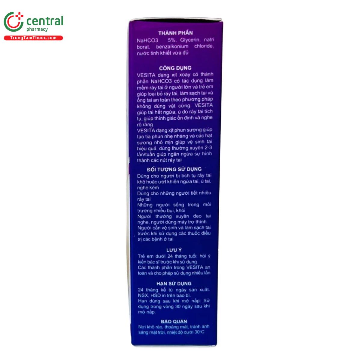 dung dich phun suong ve sinh tai vesita ear spray 4 O5647 dung dich phun suong ve sinh tai vesita ear spray 4 O5647