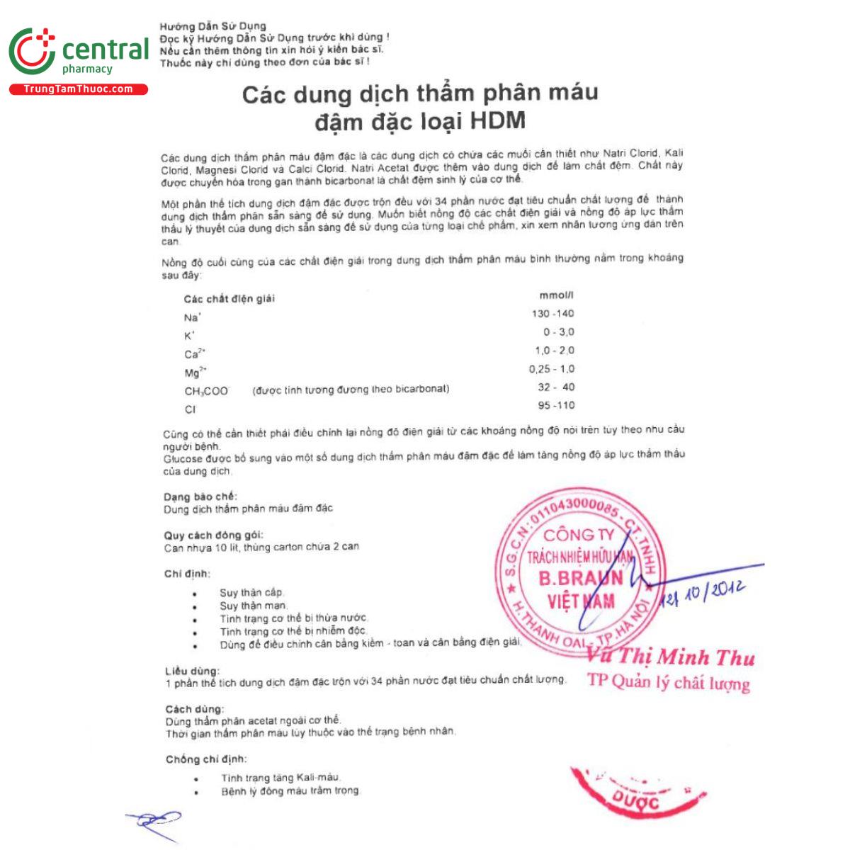 dung dich tham phan mau dam dac hdm 6 3 R7281 dung dich tham phan mau dam dac hdm 6 3 R7281