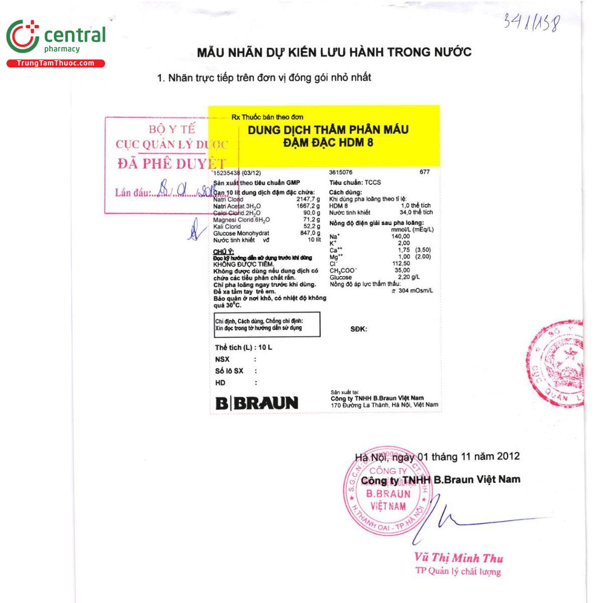 dung dich tham phan mau dam dac hdm 8 2 F2884 dung dich tham phan mau dam dac hdm 8 2 F2884