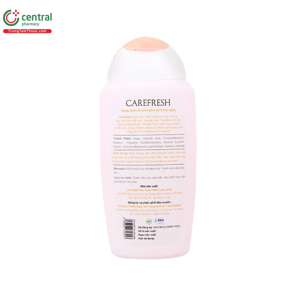 dung dich ve sinh phu nu carefresh 3 V8502