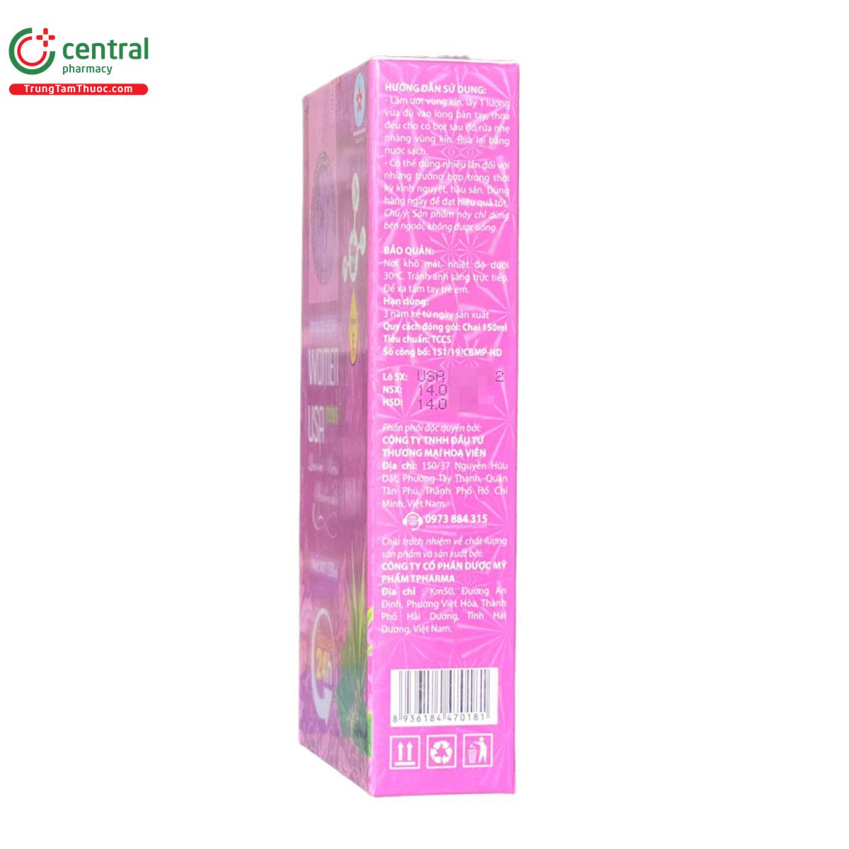 dung dich ve sinh women usa plus 3 T8027