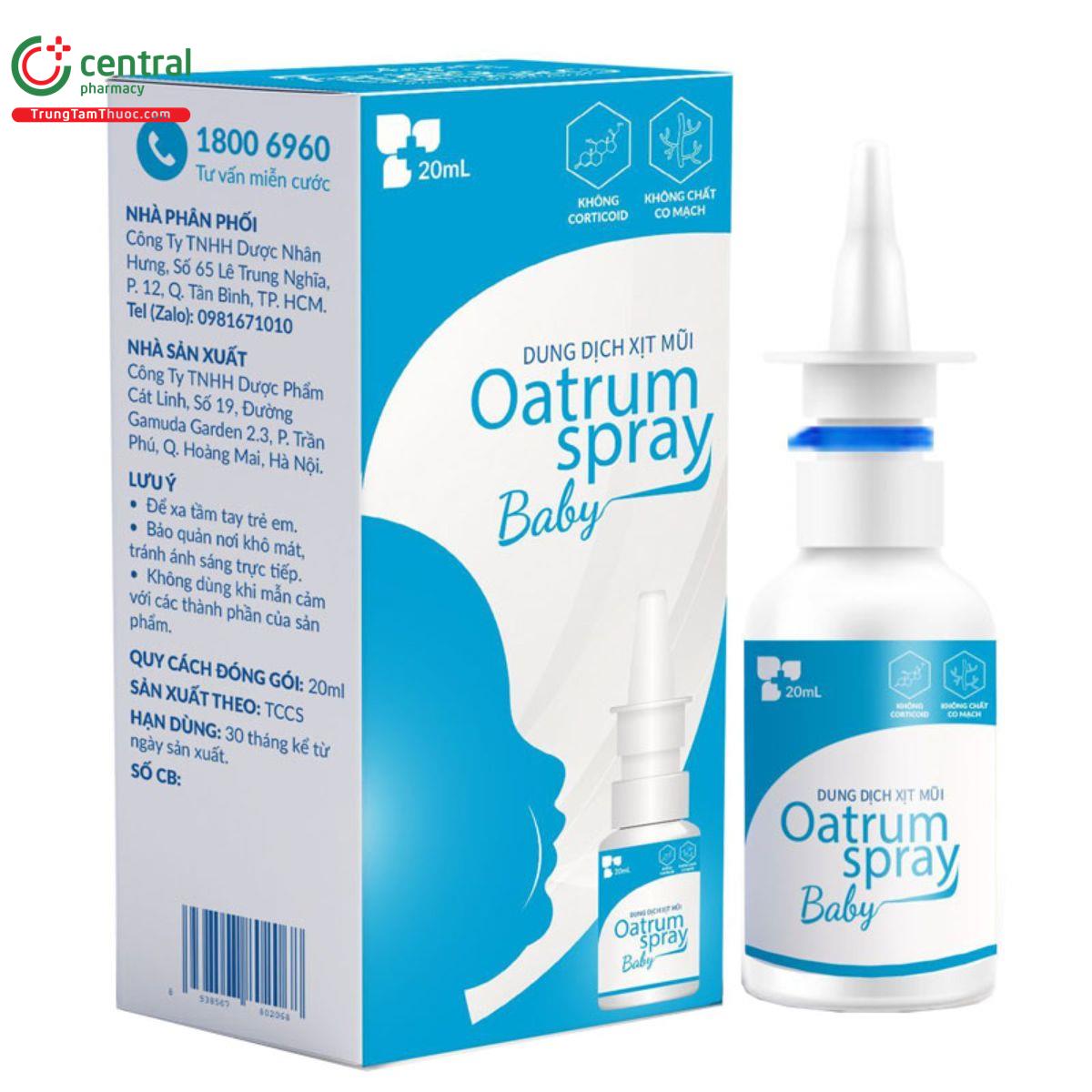 dung dich xit mui oatrum spray baby 20ml A0528