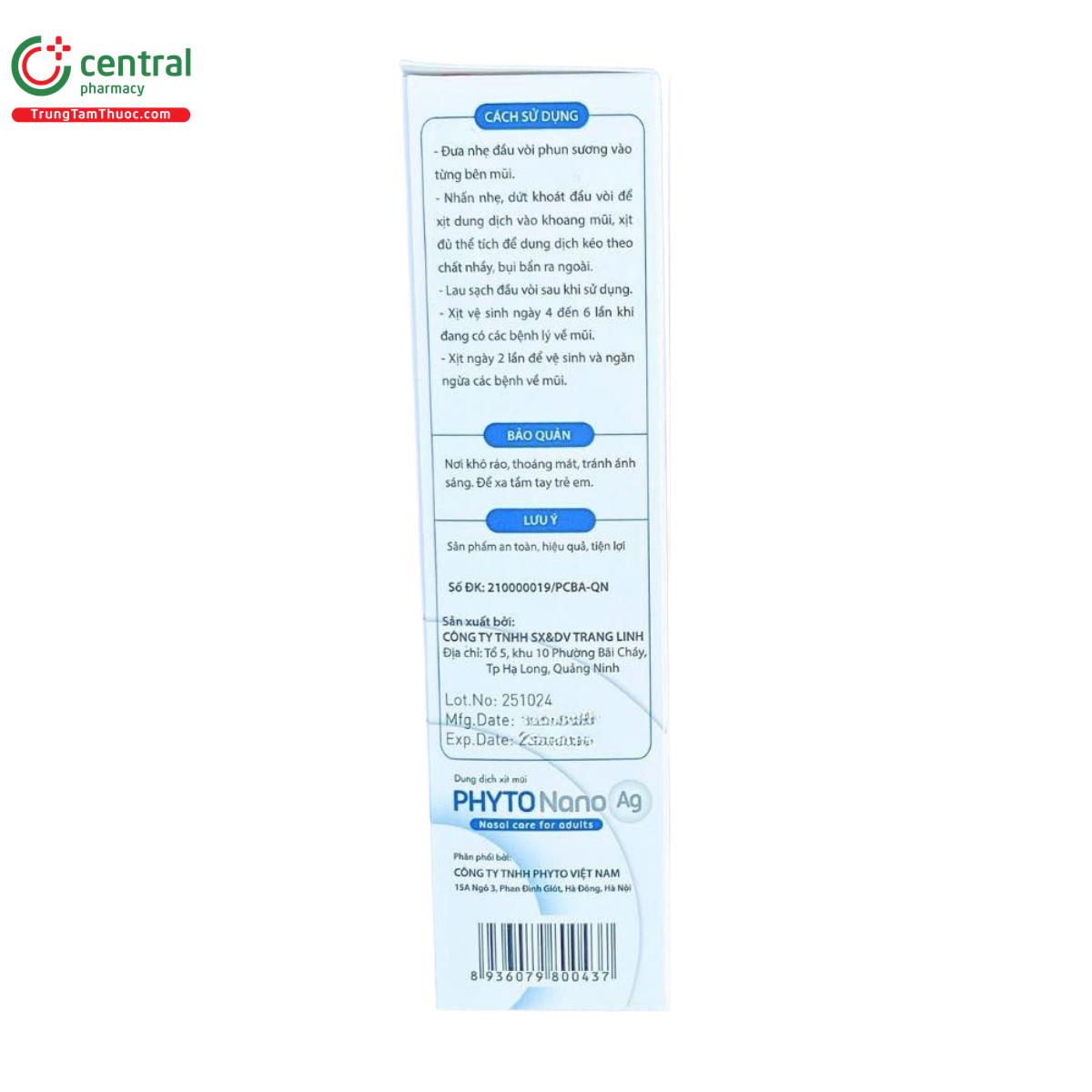 dung dich xit mui phyto nano ag 5 G2777 dung dich xit mui phyto nano ag 5 G2777