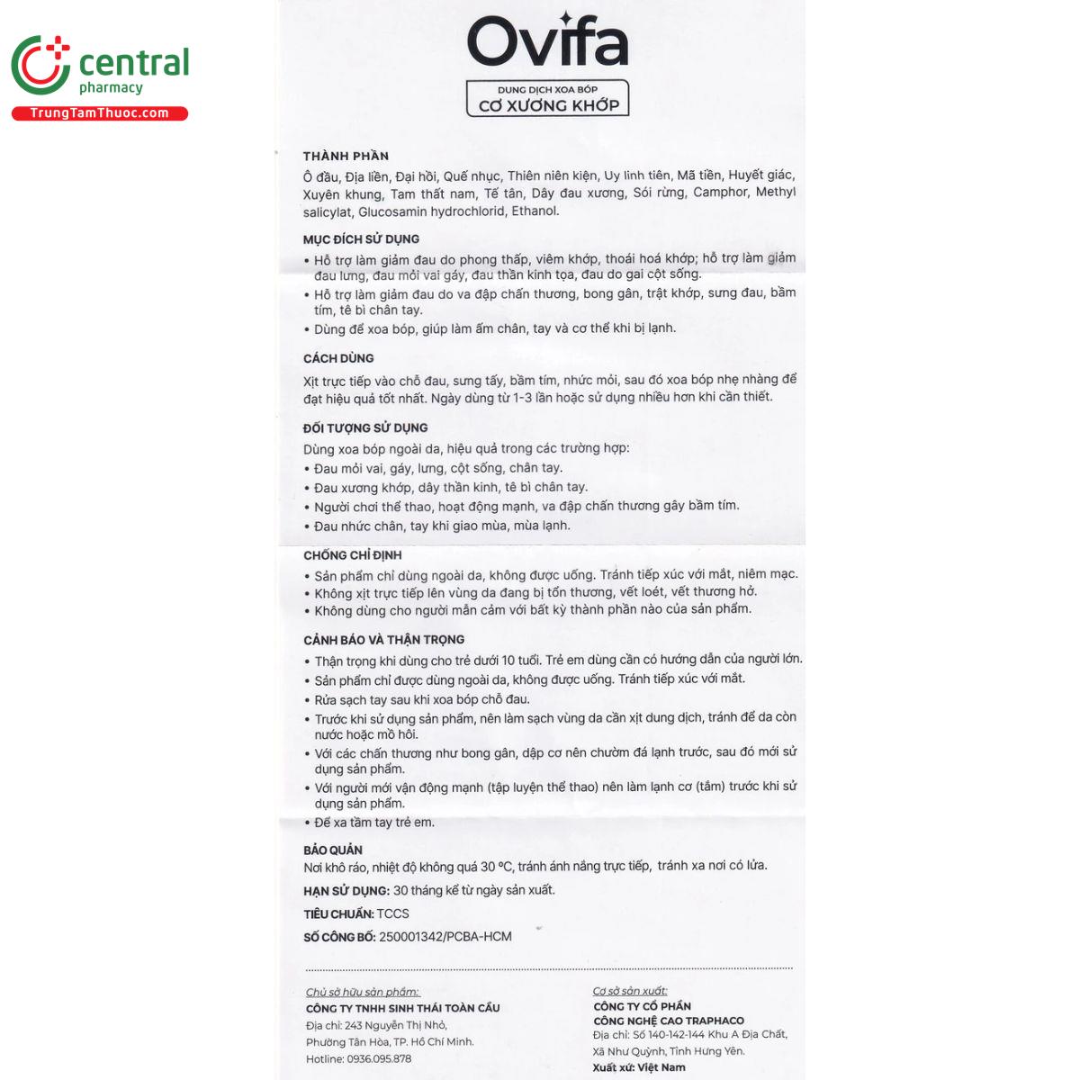 dung dich xoa bop co xuong khop ovifa 9 I3830