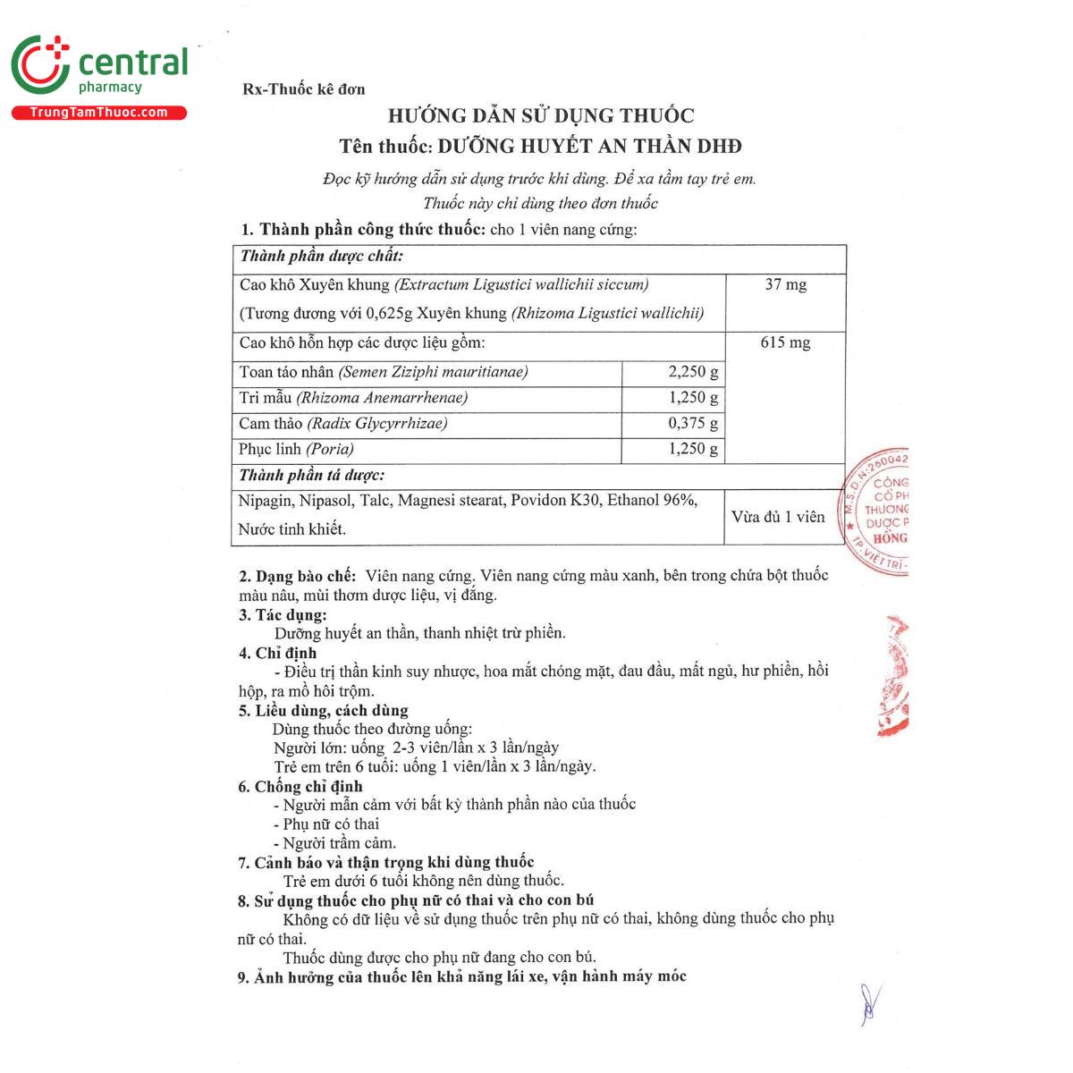 duong huyet an than dhd 6 T7530 duong huyet an than dhd 6 T7530