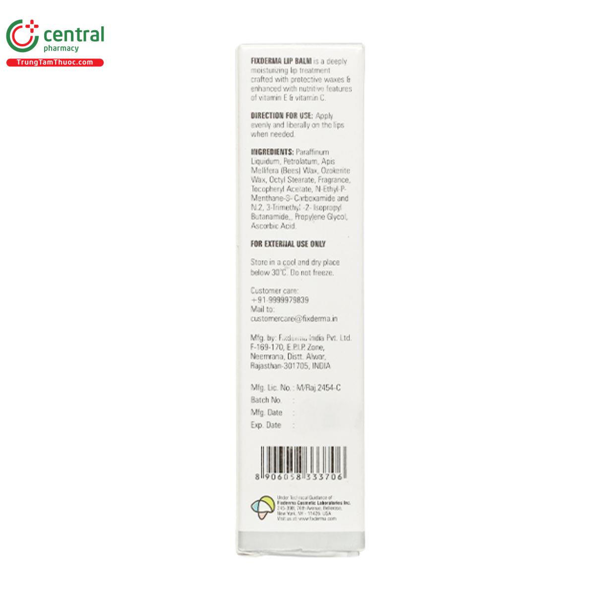 duong moi fixderma lip balm 6 G2413