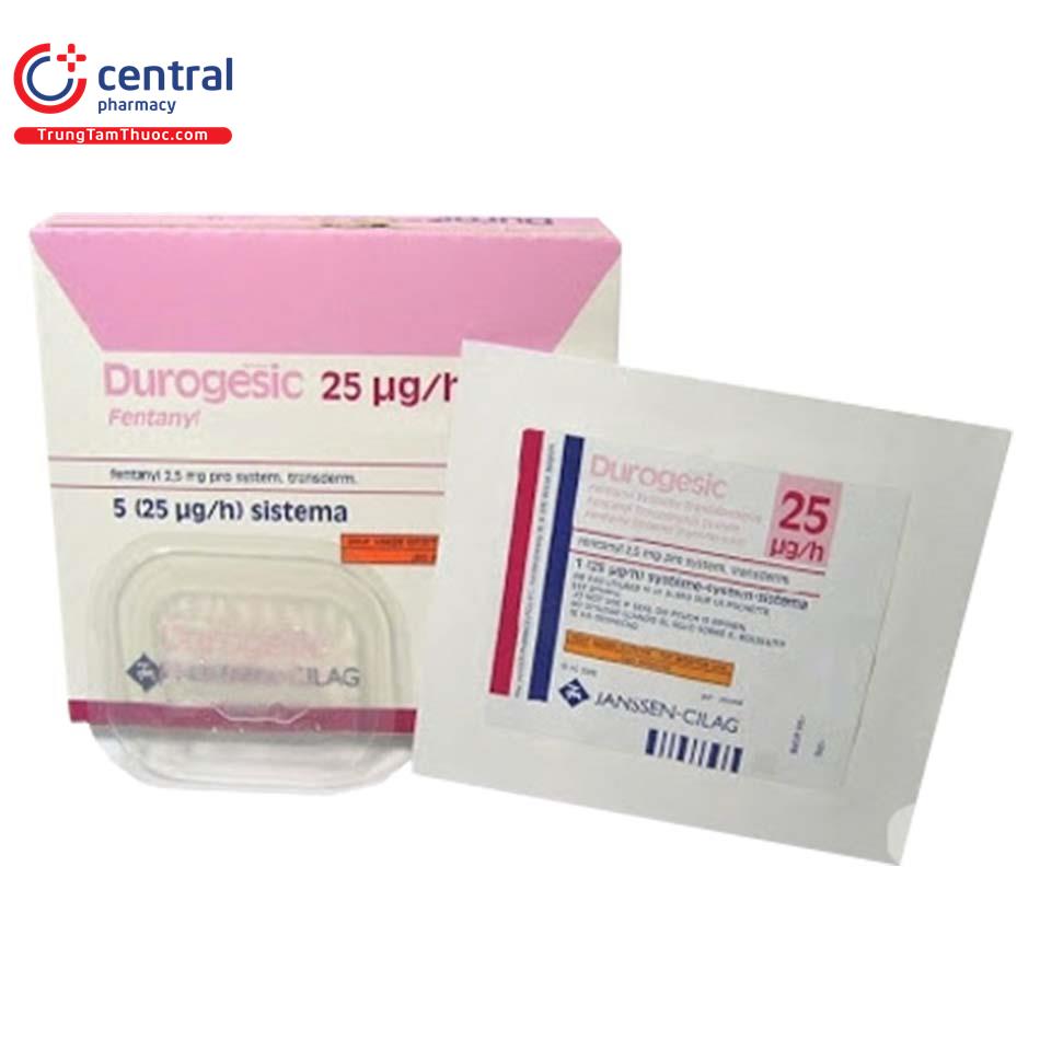 Image of durogesic transdermal patch 25 mcg-hr