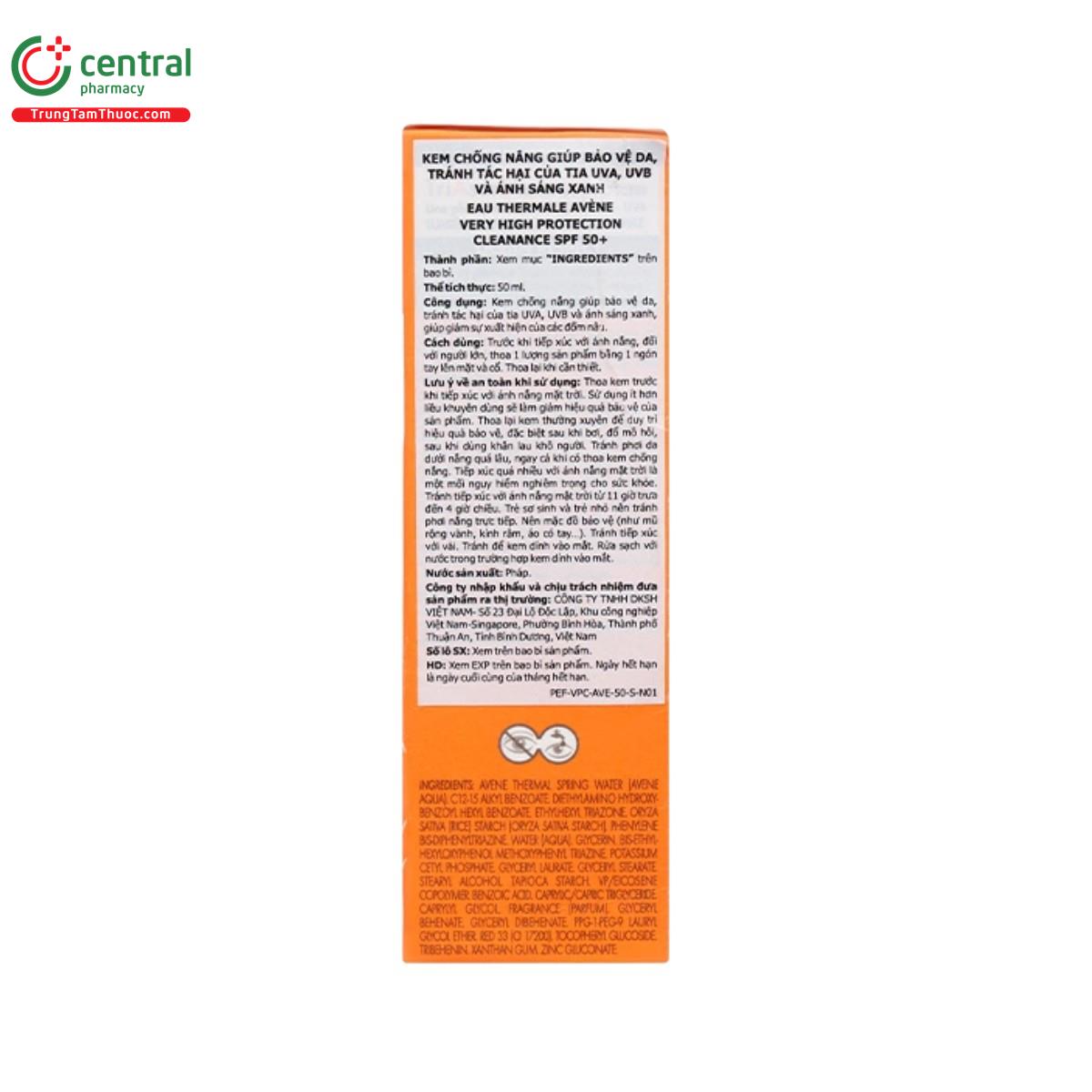 eau thermale avene cleanance spf50 5 R7852