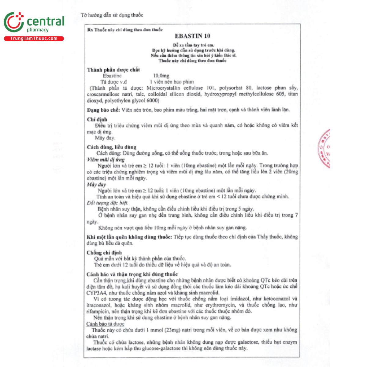 ebastin 10mg vacopharm 4 E1674