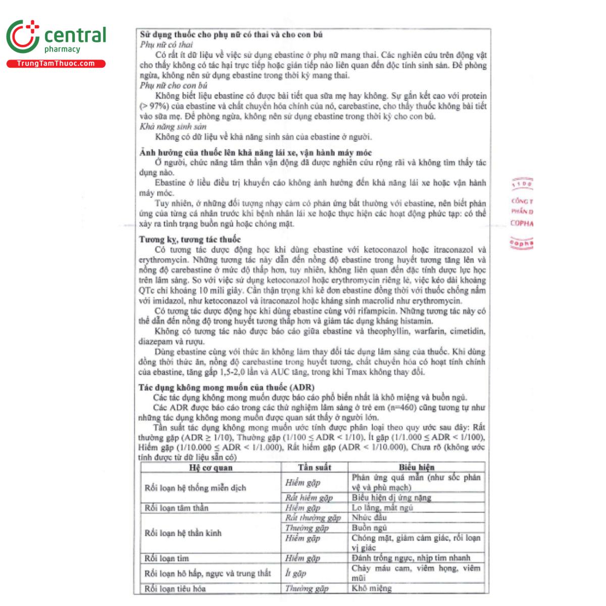 ebastin 10mg vacopharm 5 F2216