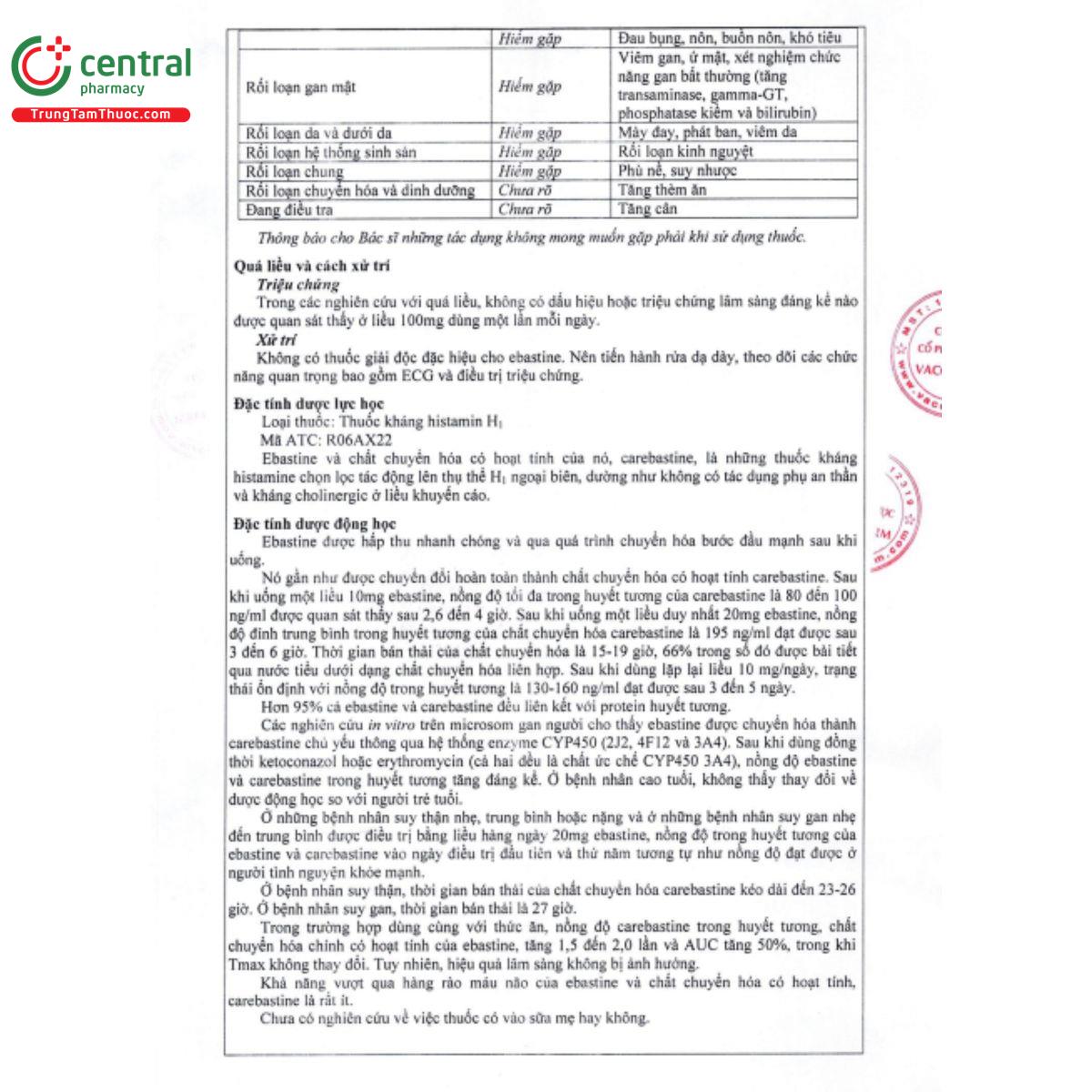 ebastin 10mg vacopharm 6 D1626