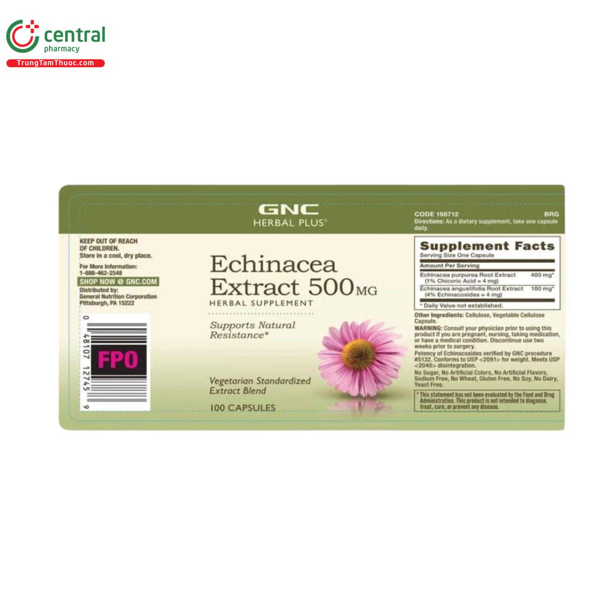 echinacea extract 500mg 2 F2103