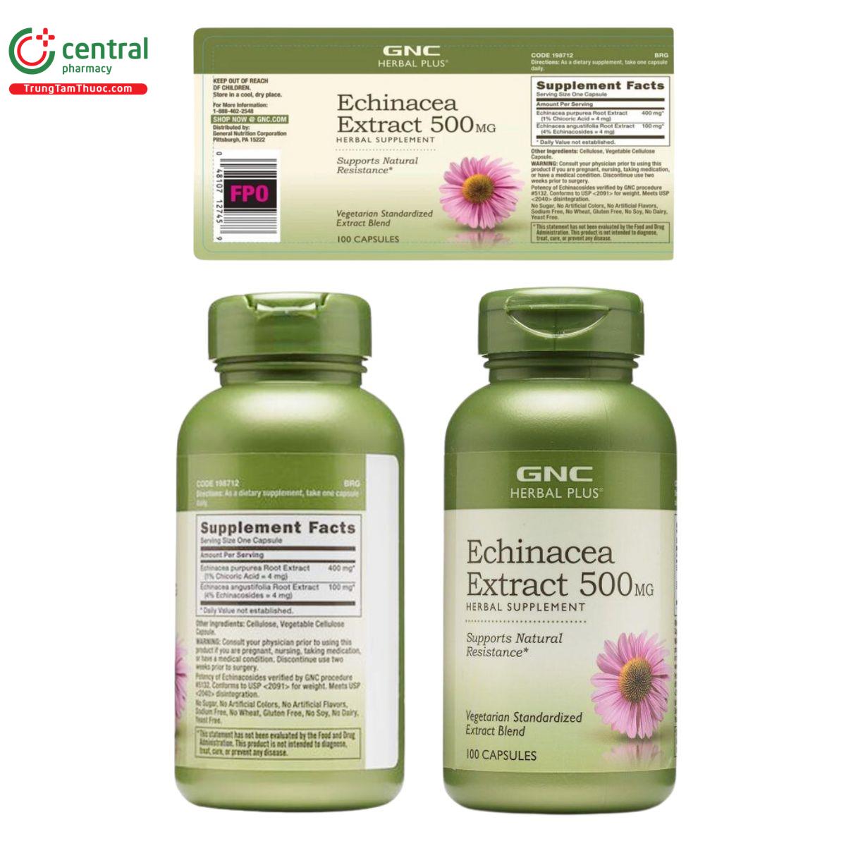 echinacea extract 500mg 5 U8145