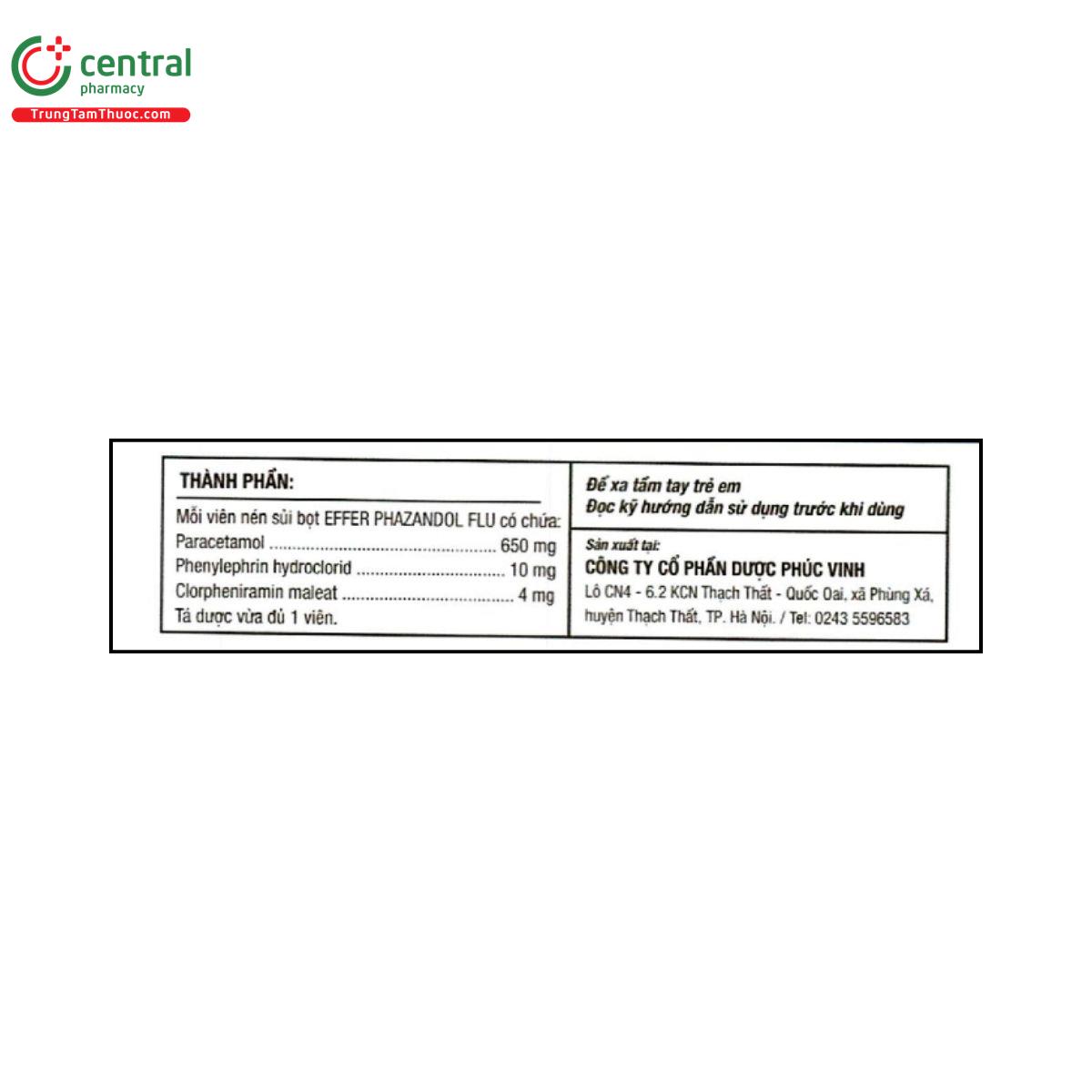 effer phazandol flu 3 V8263