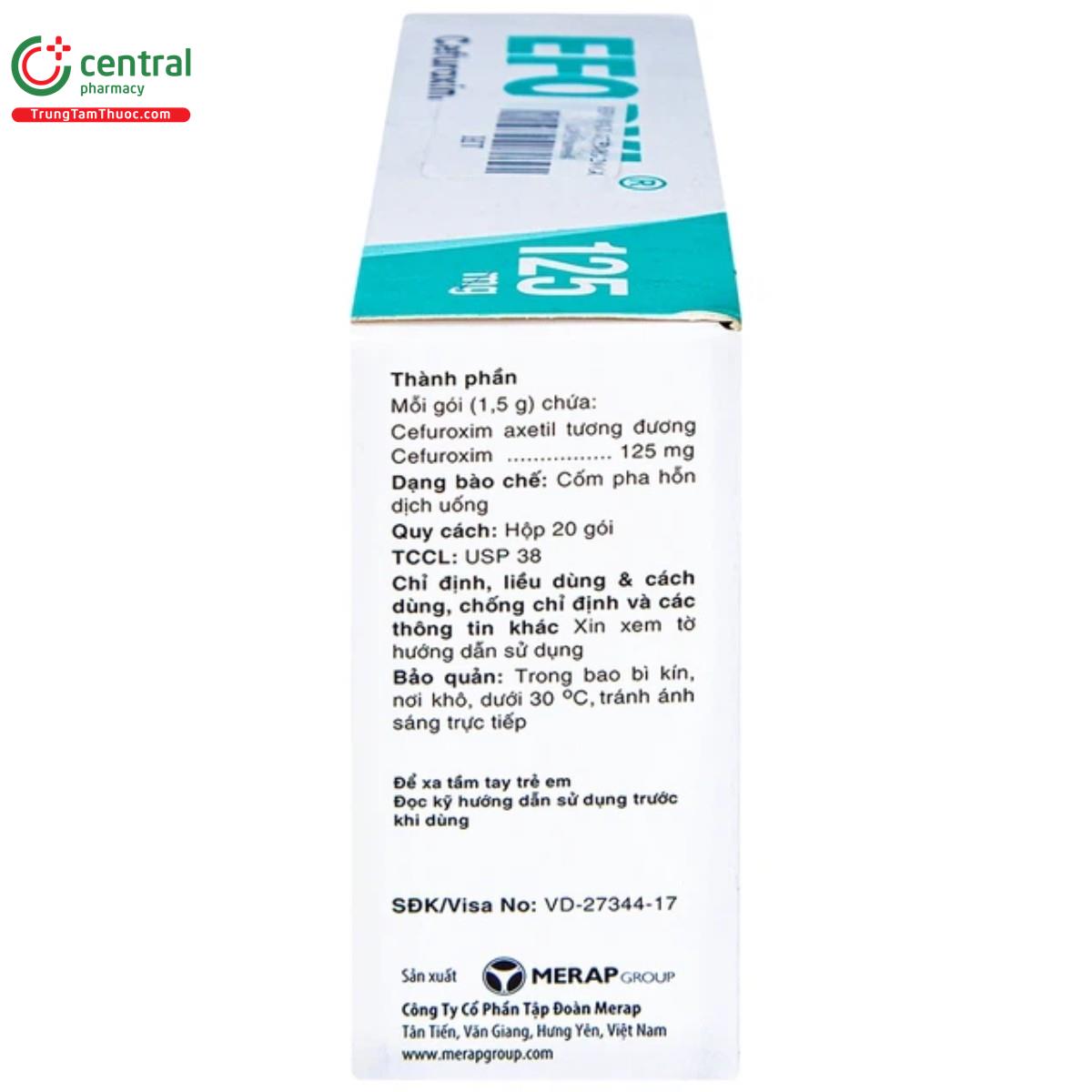 efodyl 125mg 3 P6106