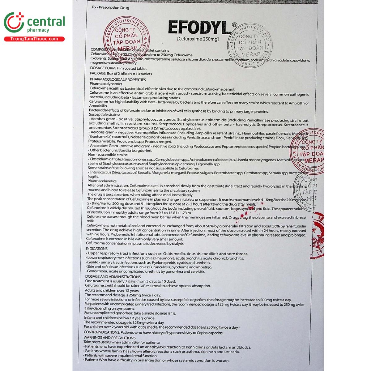 efodyl 500mg 9 N5581