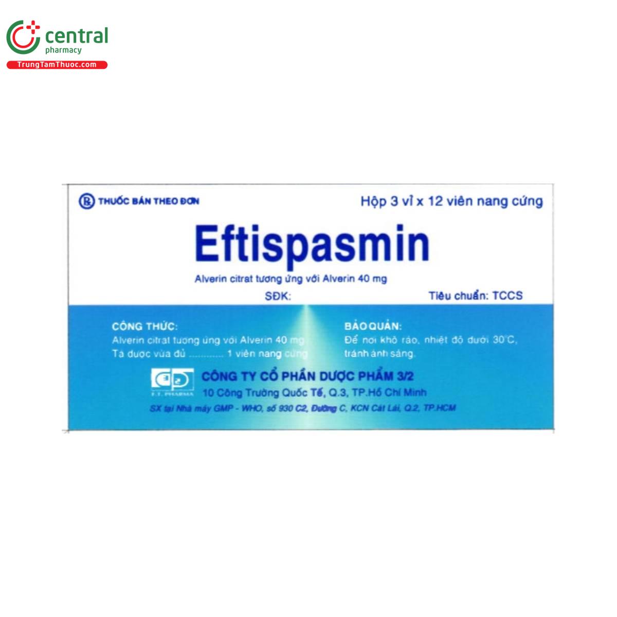 eftispasmin 40mg 3 S7781