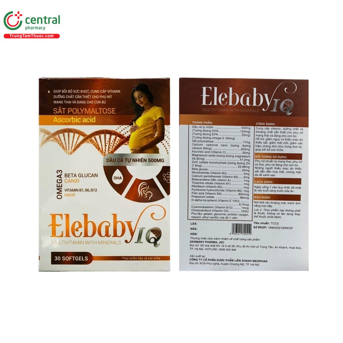 elebaby iq omega 3 3 D1722