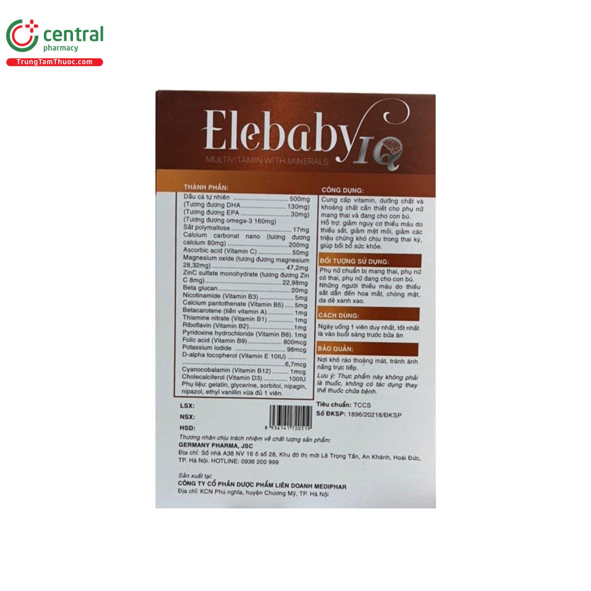 elebaby iq omega 3 8 K4040