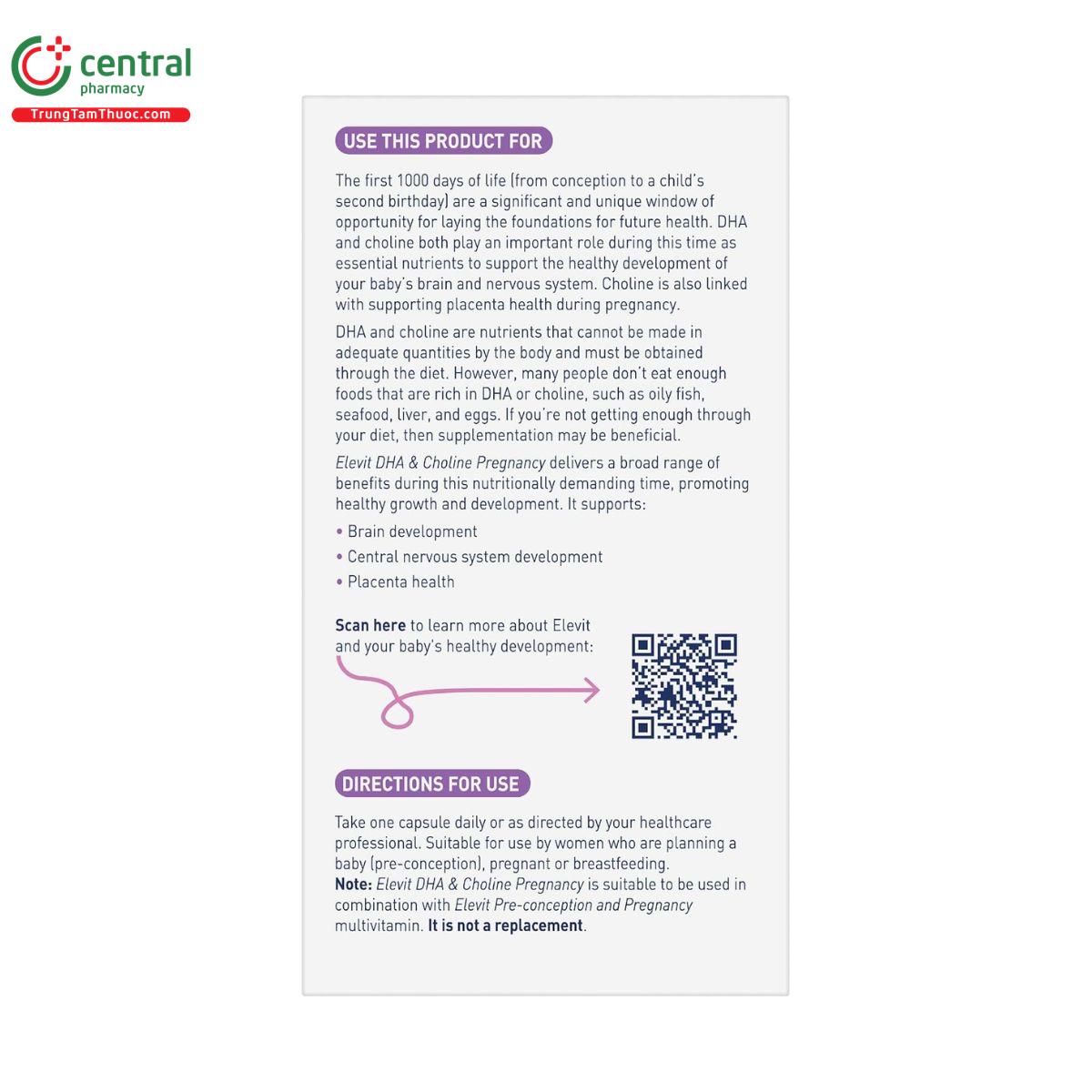 elevit dha choline pregnancy 4 G2617 elevit dha choline pregnancy 4 G2617