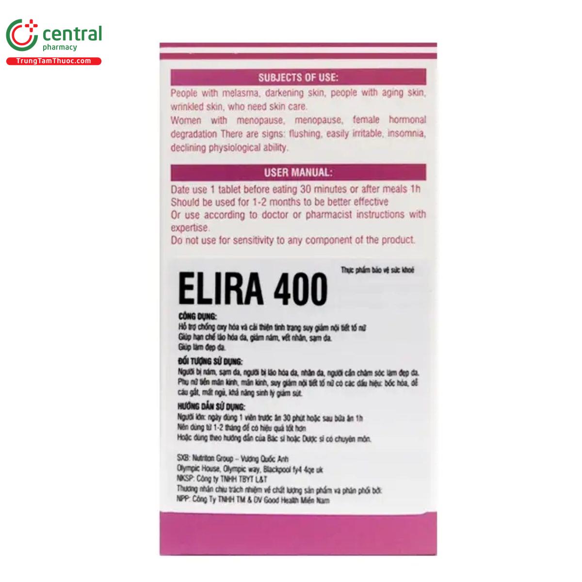 elira 400 nutriton uk 9 M4605