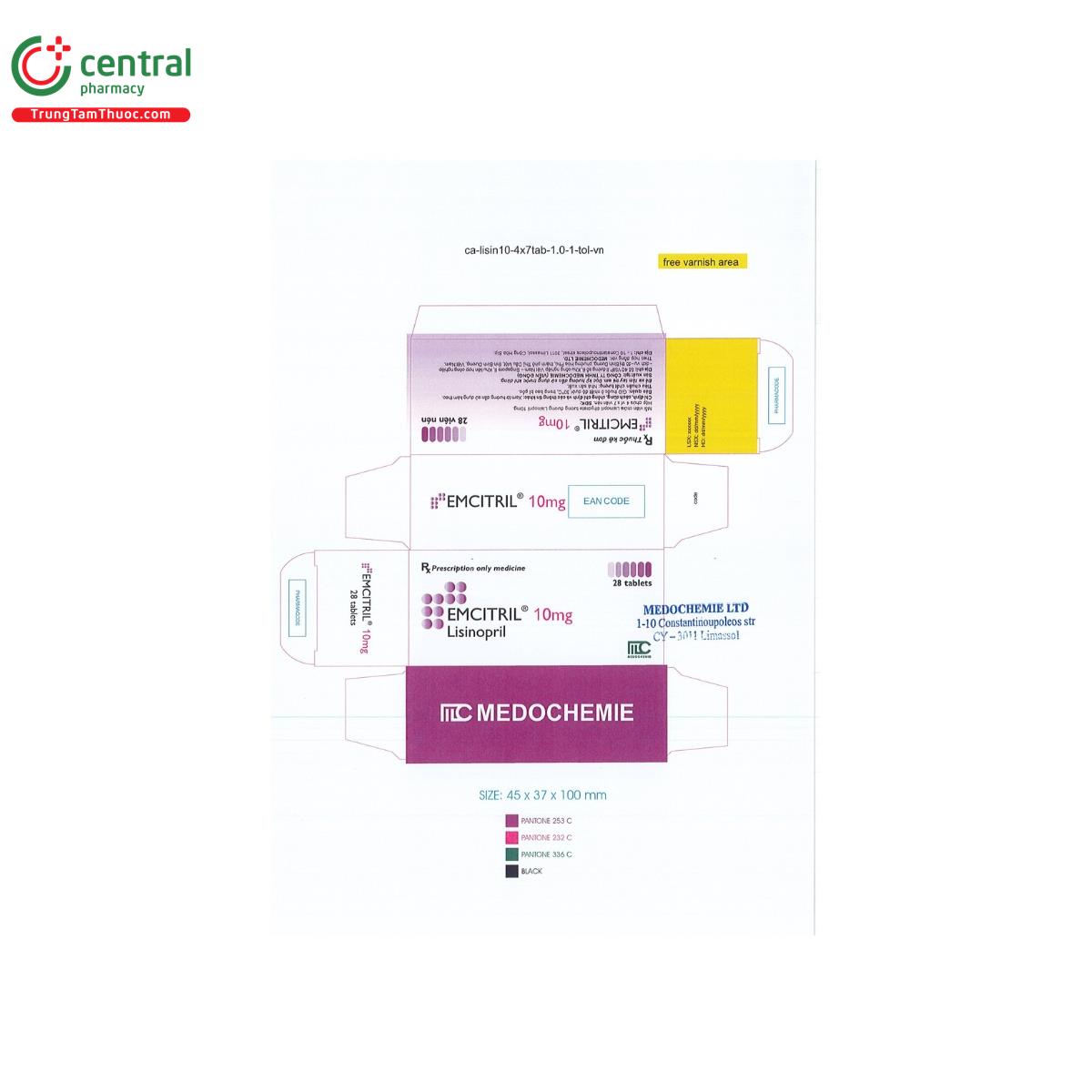 emcitril 10mg 2 U8303