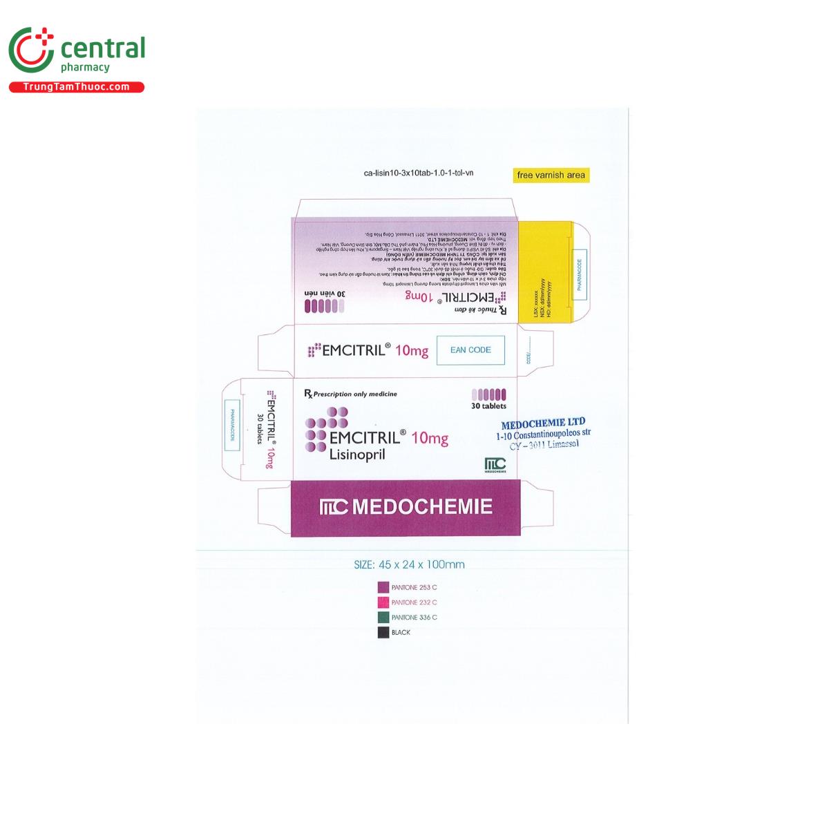 emcitril 10mg 3 B0482