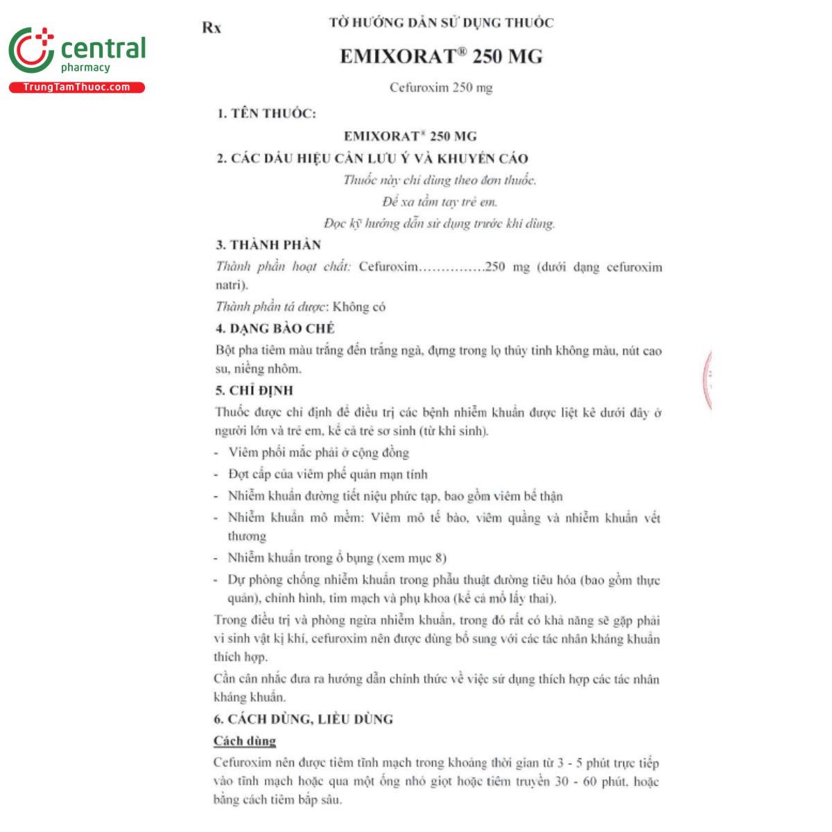 emixorat 250mg 4 N5384