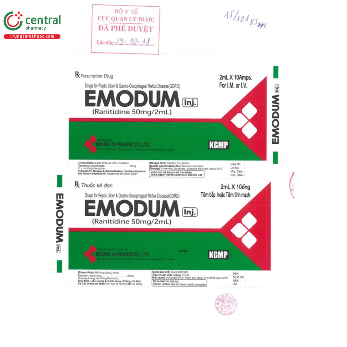 emodum inj 5 M5885 emodum inj 5 M5885