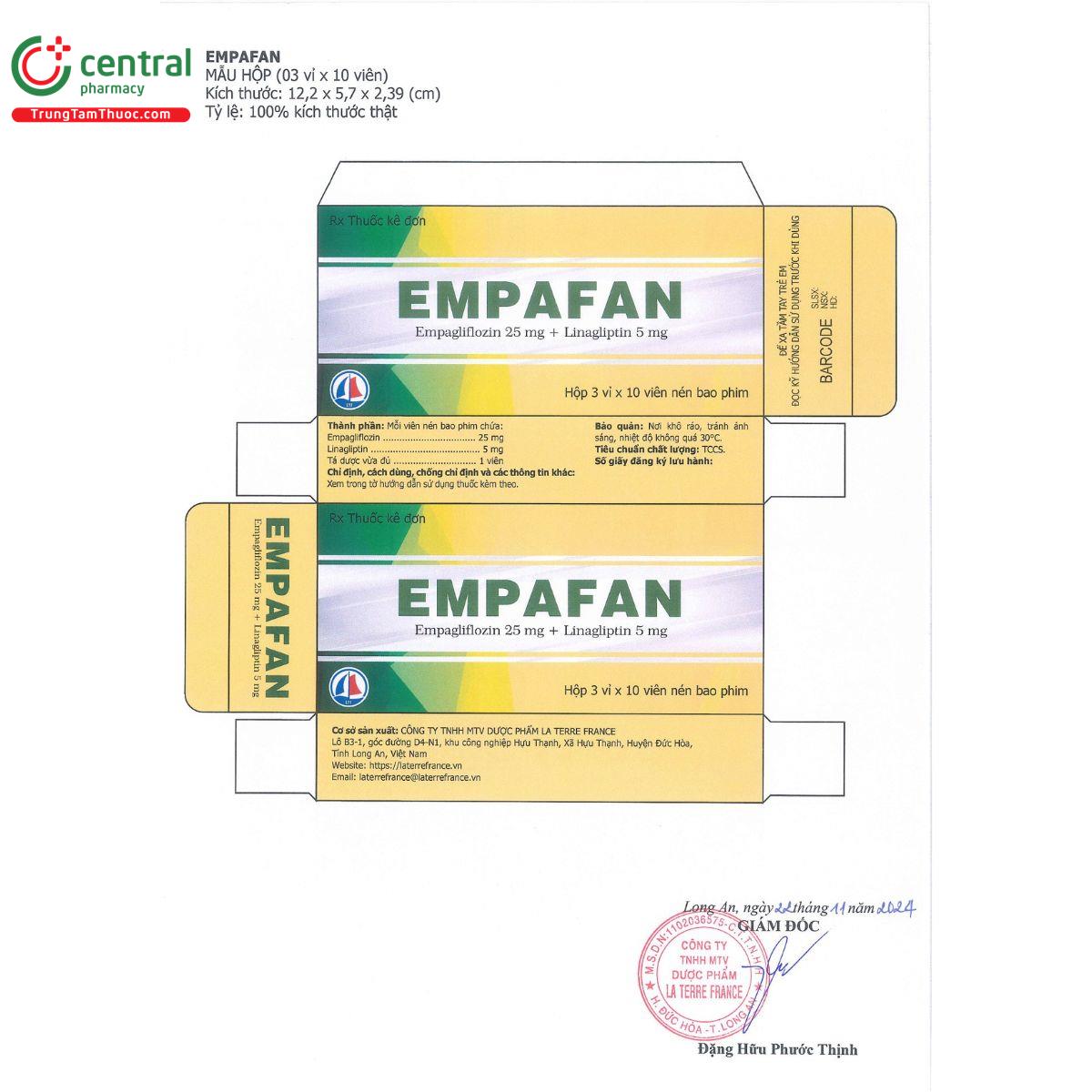 empafan 25 5mg 2 T8136
