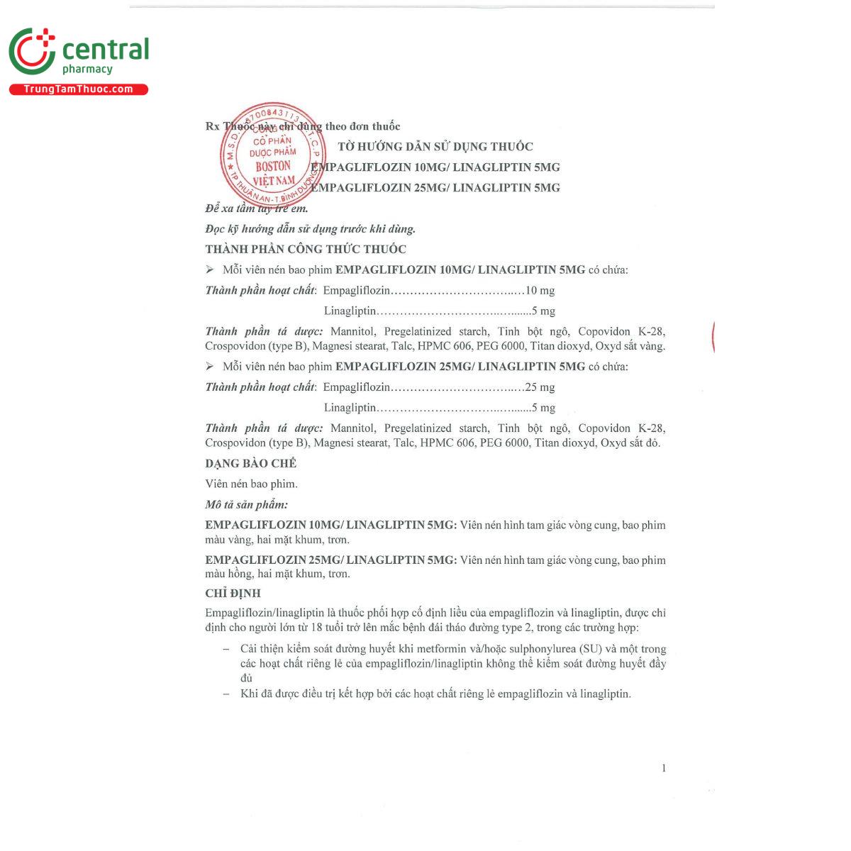 empagliflozin 25mg linagliptin 5mg 3 B0706