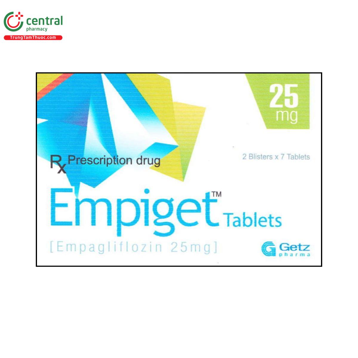 empiget tablets 25mg 1 B0662 empiget tablets 25mg 1 B0662