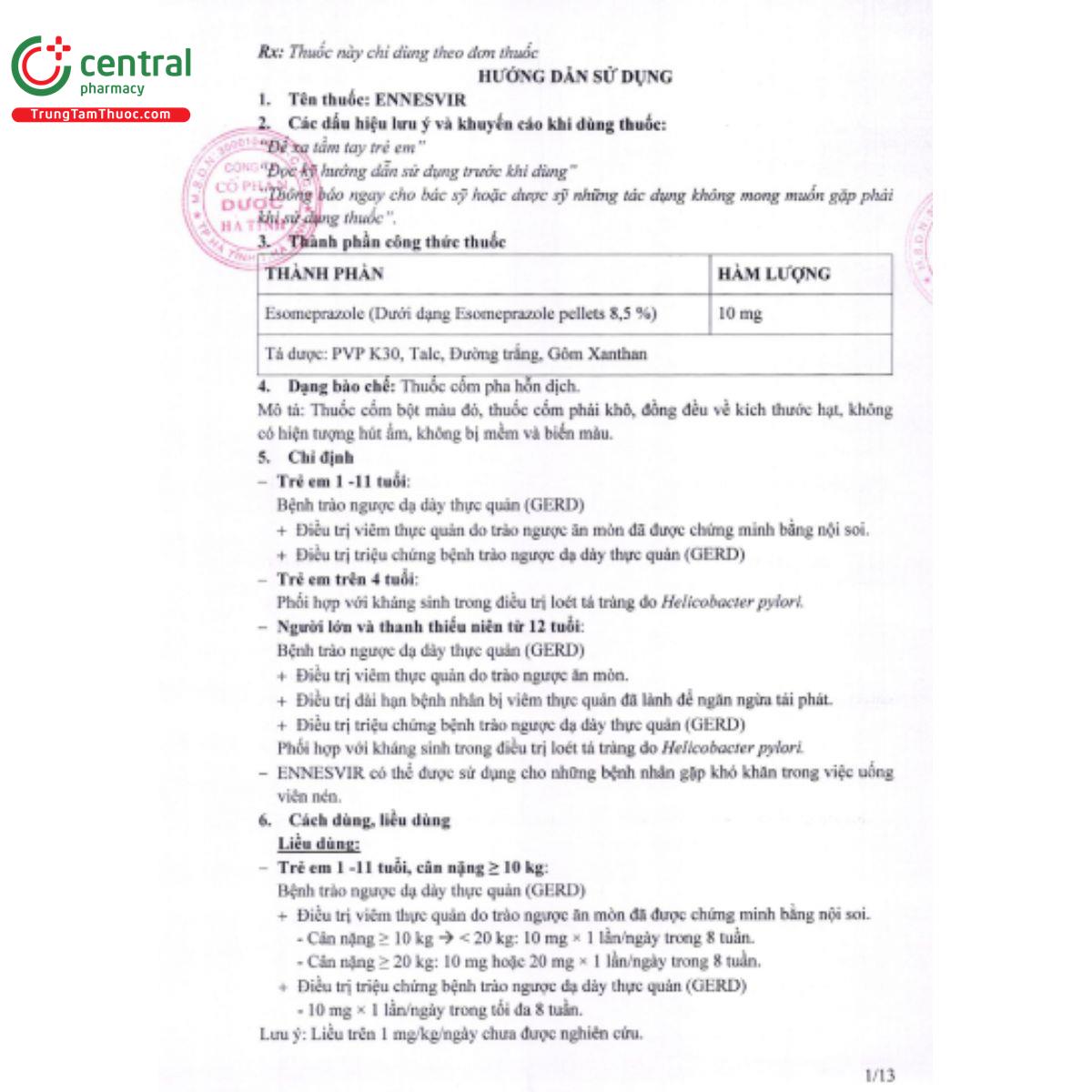 ennesvir 10mg 3 F2805