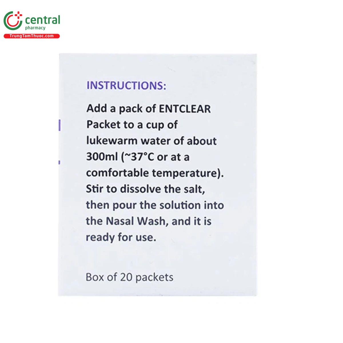 entclear packets 8 N5836