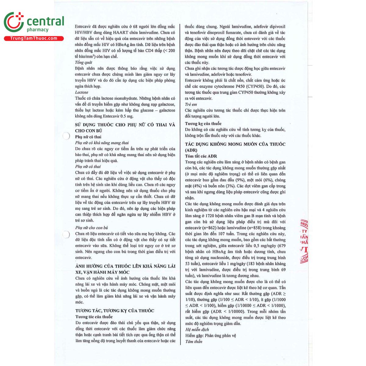 entecavir 0 5mg 7 M5800 entecavir 0 5mg 7 M5800