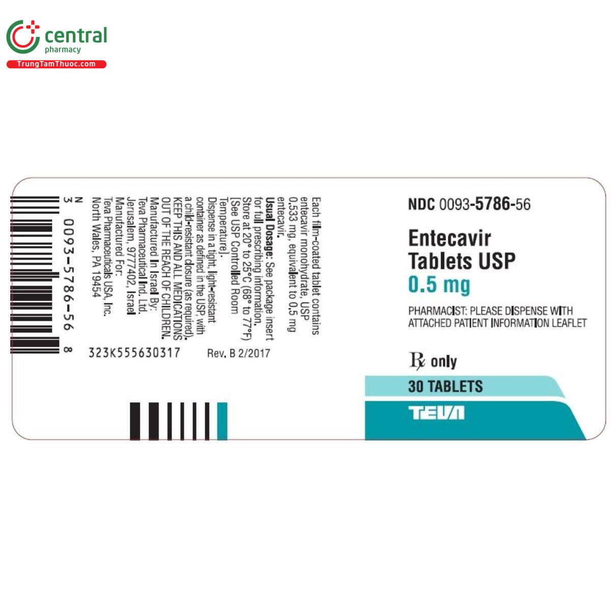 entecavir 05mg teva 2 H3523