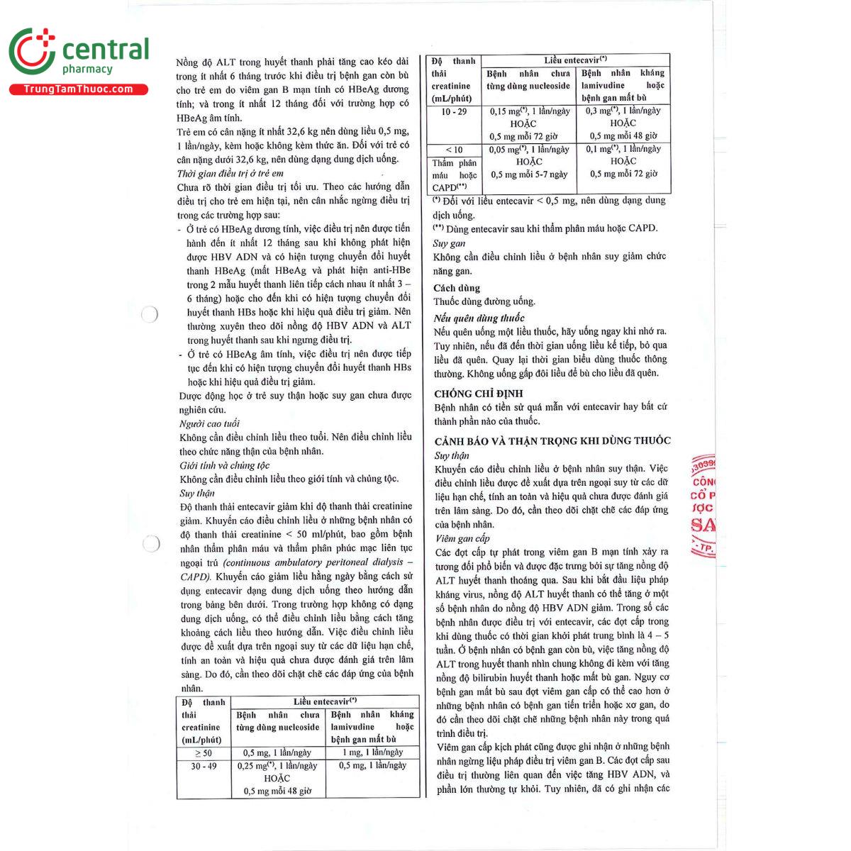 entecavir 1mg 5 P6208