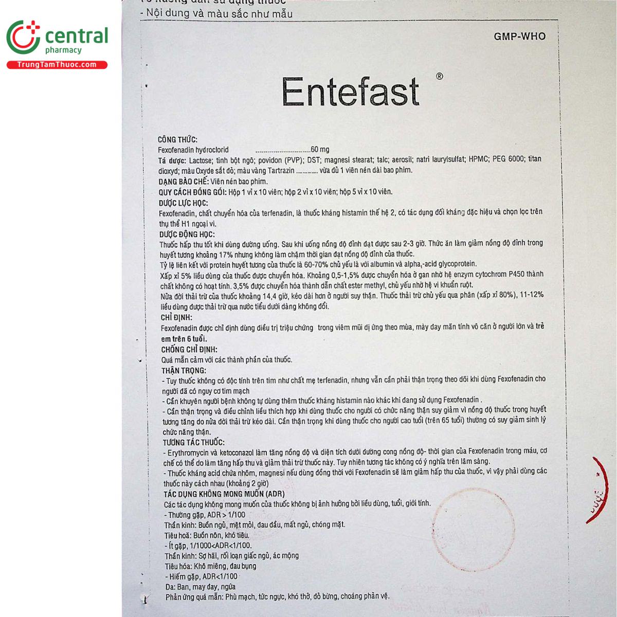 entefast 60mg 9 K4323