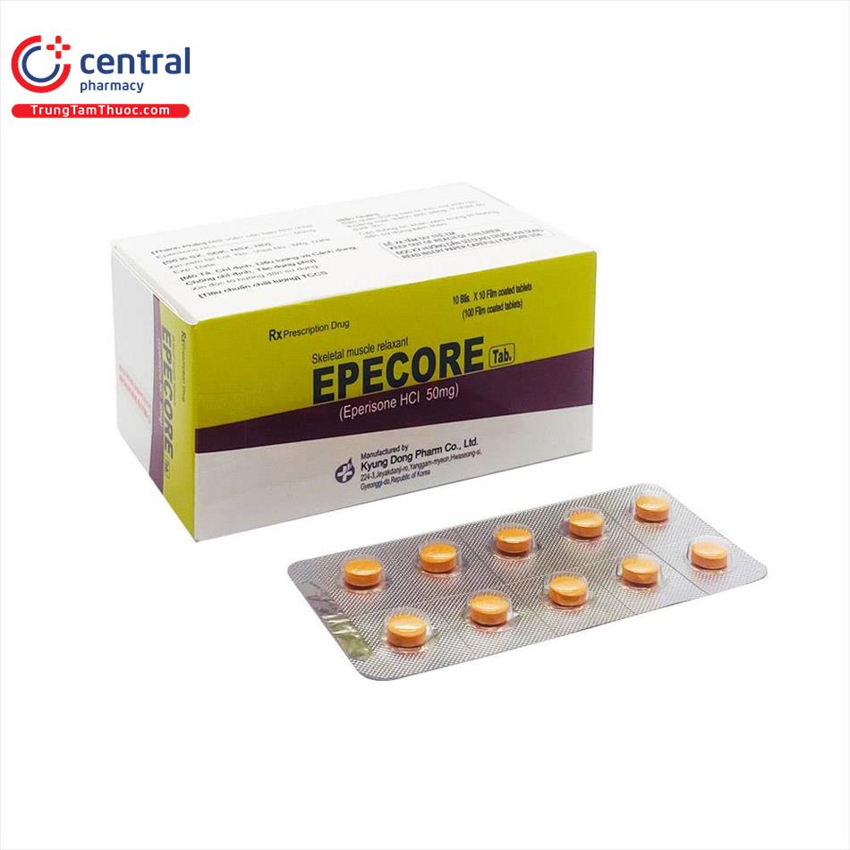[CHÍNH HÃNG] Thuốc Epecore Tab 50mg - điều trị thoái hóa đốt sống cổ