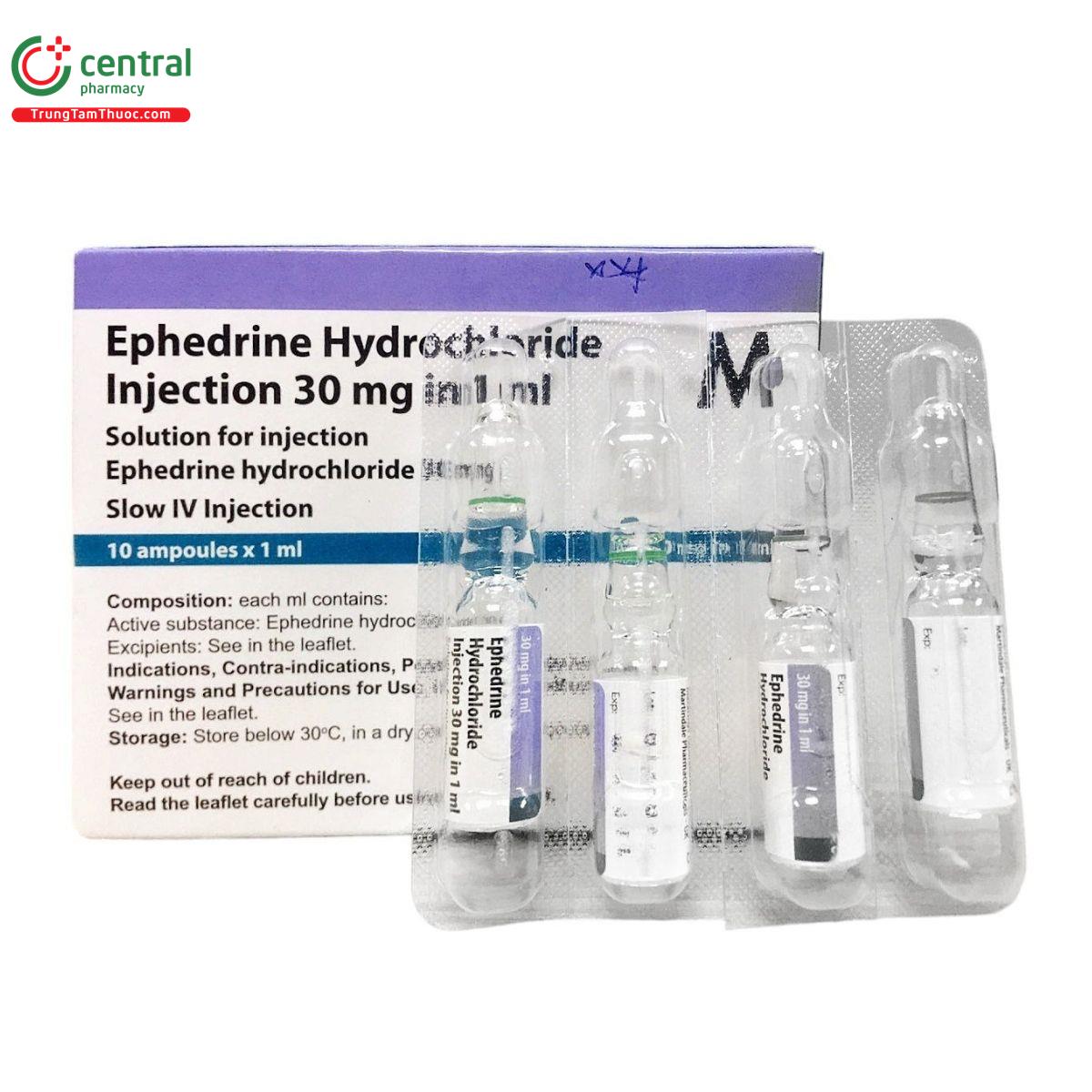 ephedrine hydrochloride injection 30 mg in 1 ml 1 J3430 ephedrine hydrochloride injection 30 mg in 1 ml 1 J3430