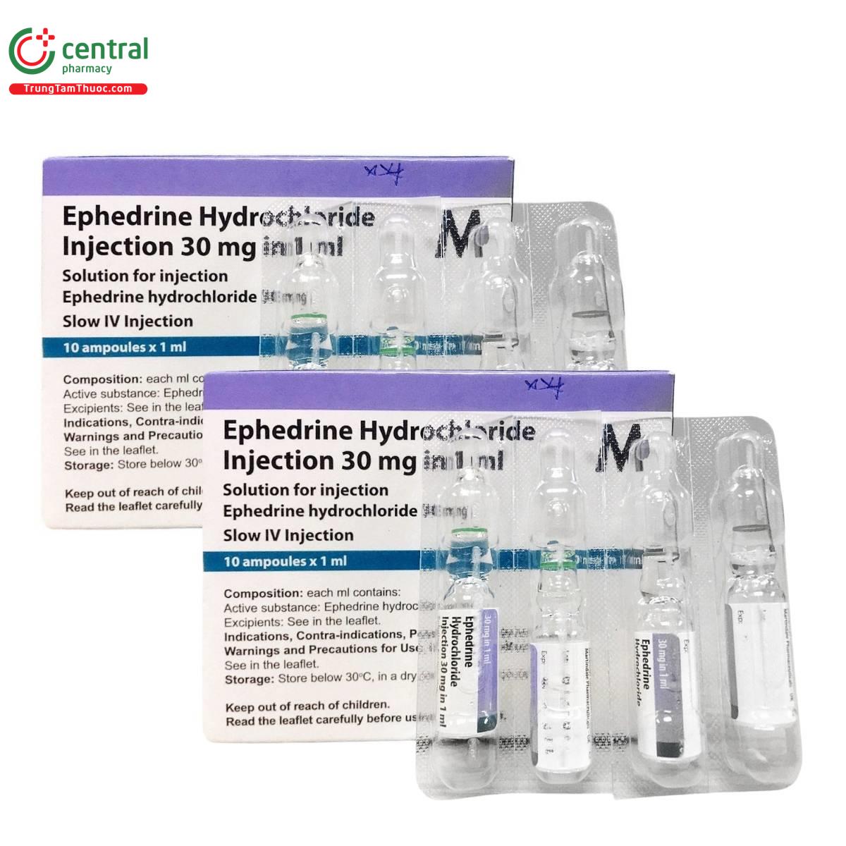 ephedrine hydrochloride injection 30 mg in 1 ml 2 C1702 ephedrine hydrochloride injection 30 mg in 1 ml 2 C1702