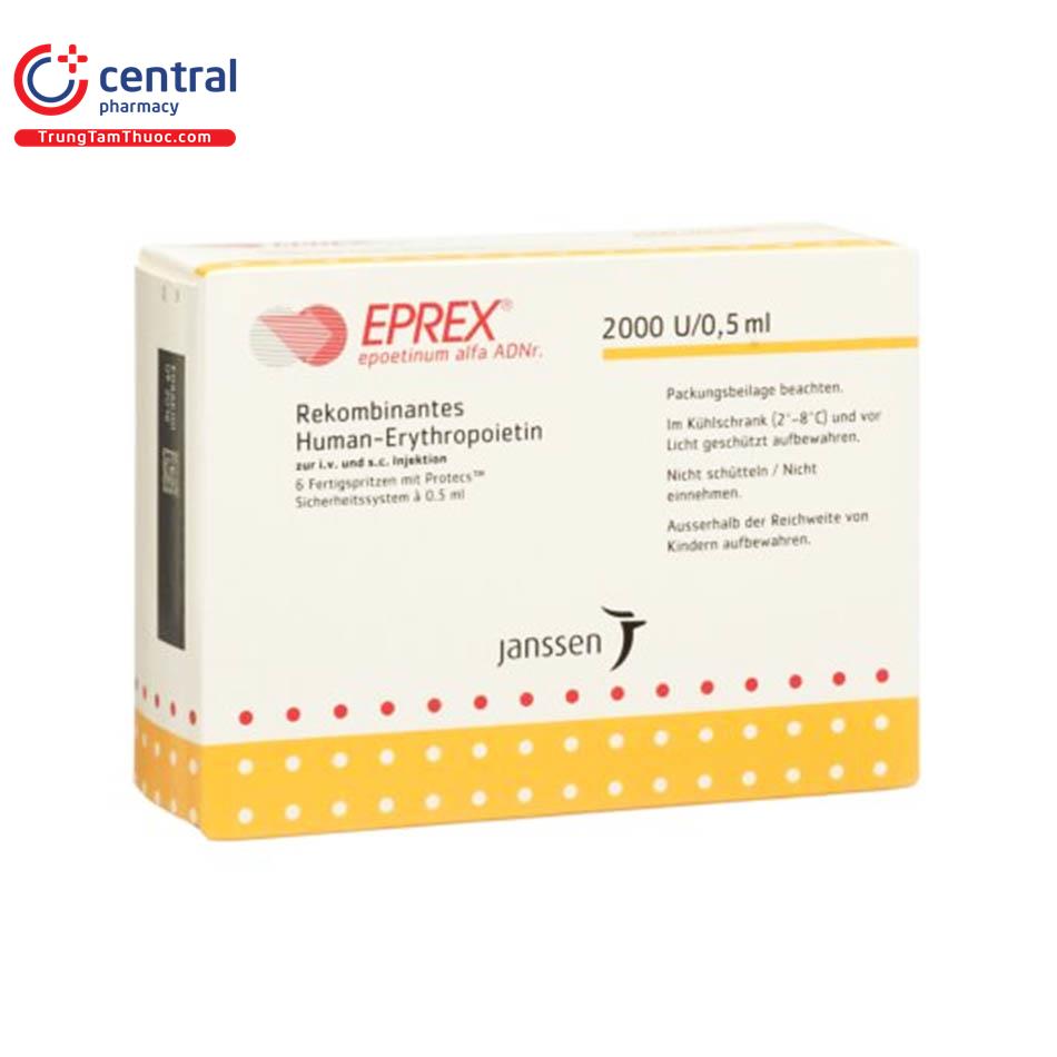 Thuốc Eprex 2000 điều trị thiếu máu Cách dùng và lưu ý sử dụng