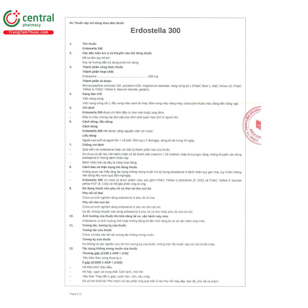 erdostella 300mg 4 Q6352