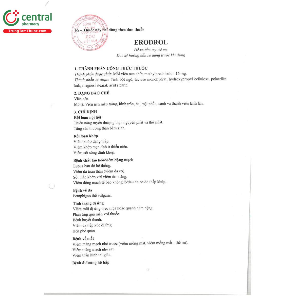 erodrol 16mg 3 E2506