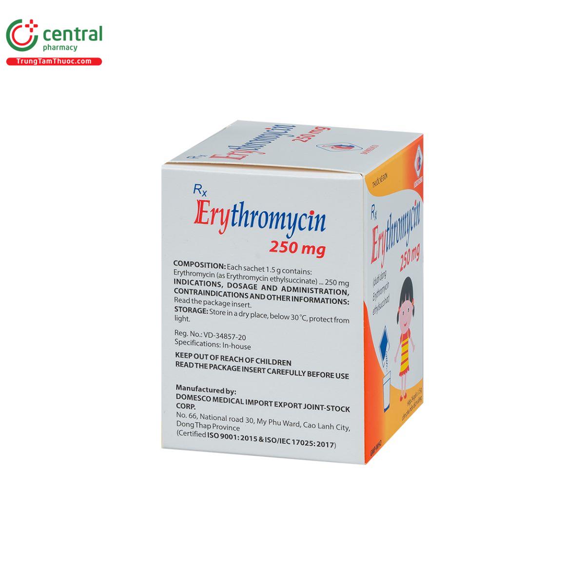 erythromycin 250mg domesco 4 P6564