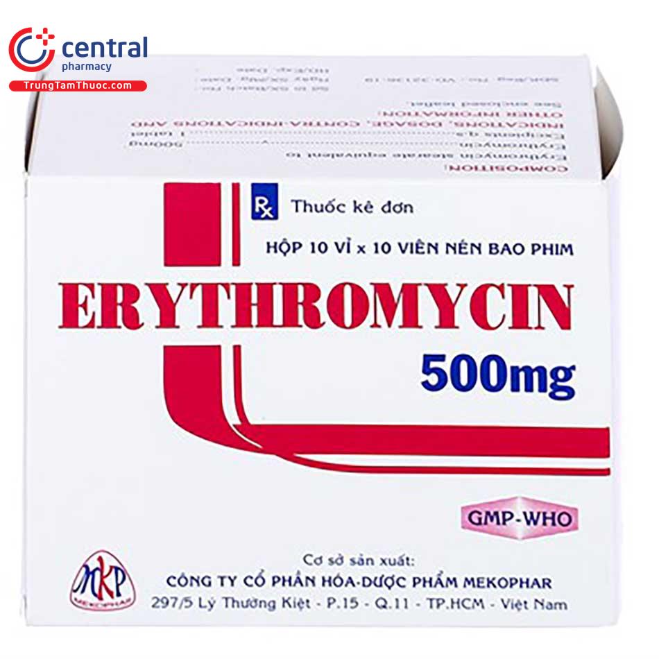 erythromycin 500mg mekophar 1 D1501