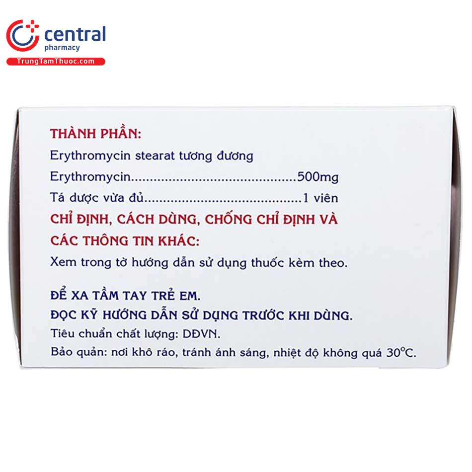 erythromycin 500mg mekophar 3 P6807